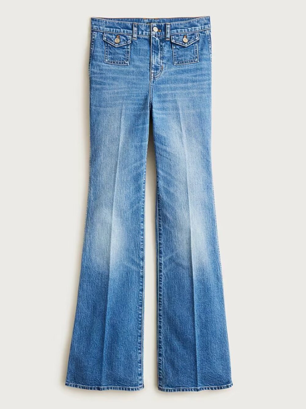 Petite Vintage Flare Jean with Flap Pockets